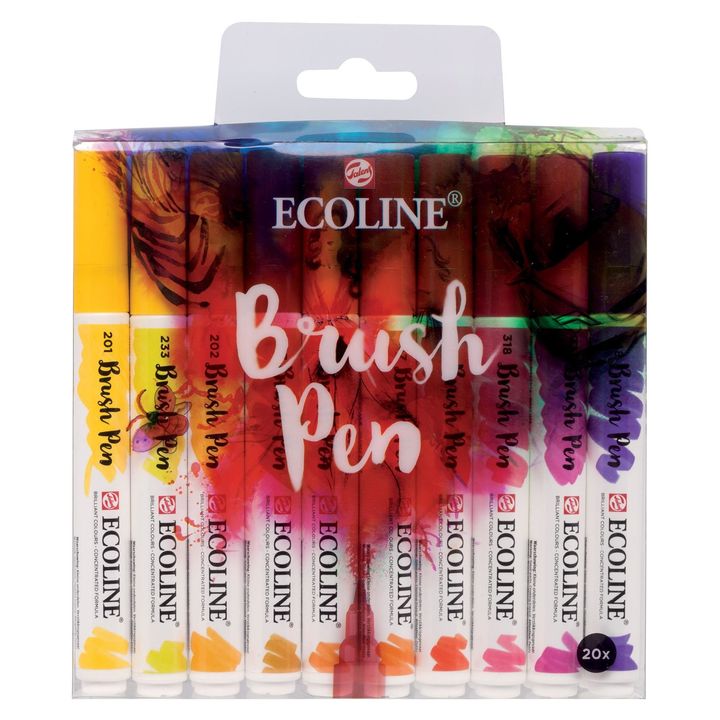 Vodene olovke Ecoline Brush Pen | Set od 20 komada — slika 1