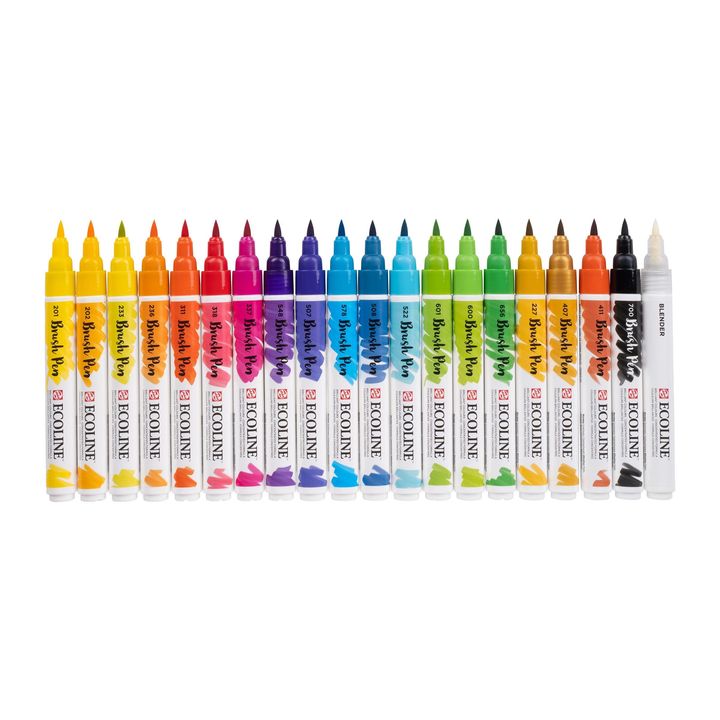 Vodene olovke Ecoline Brush Pen | Set od 20 komada — slika 2
