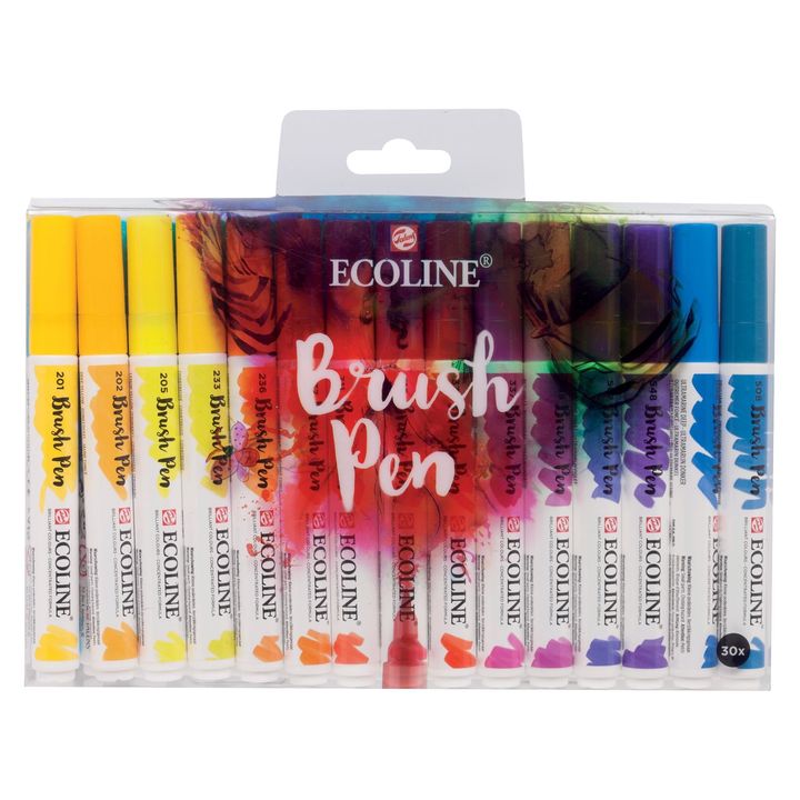 Vodene olovke Ecoline Brush Pen | Set od 30 komada — slika 1
