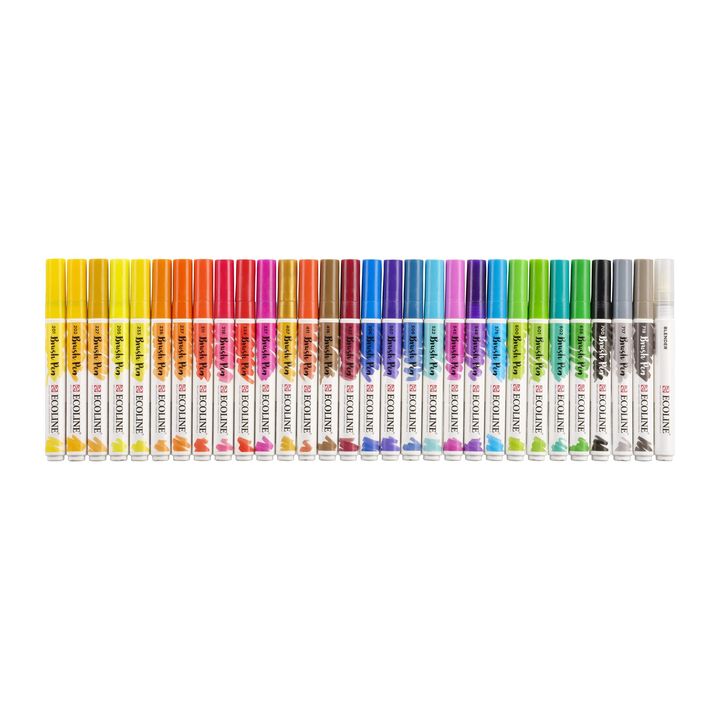 Vodene olovke Ecoline Brush Pen | Set od 30 komada — slika 4