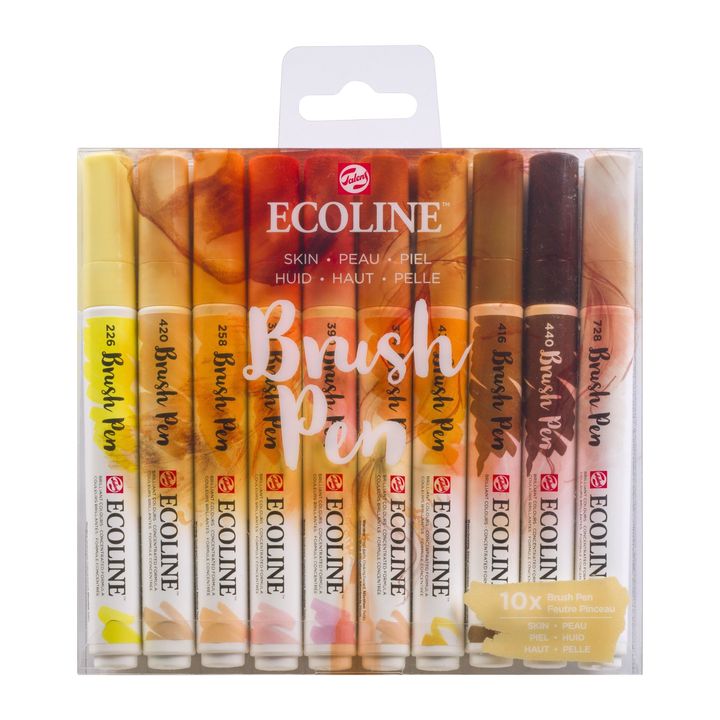 Vodene olovke Ecoline Brush Pen Skin | Set od 10 komada — slika 1