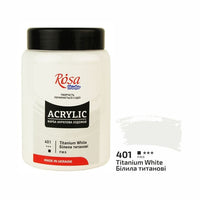 Akrilna boja, 400 ml, ROSA STUDIO – Titanijum bijela (401)