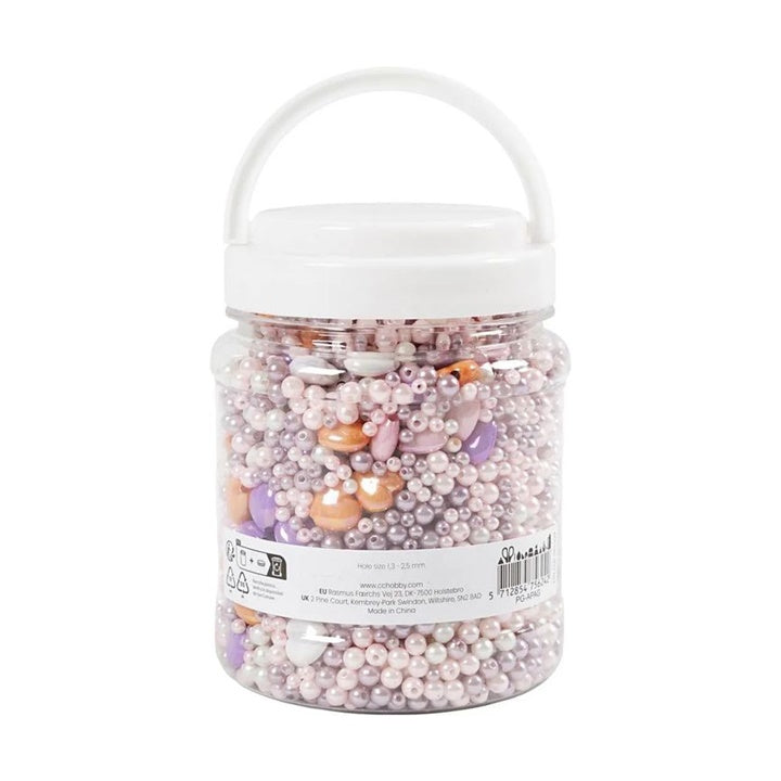 Voskovane perle 425g, idealne za nizanje i dekorativne umjetničke projekte.