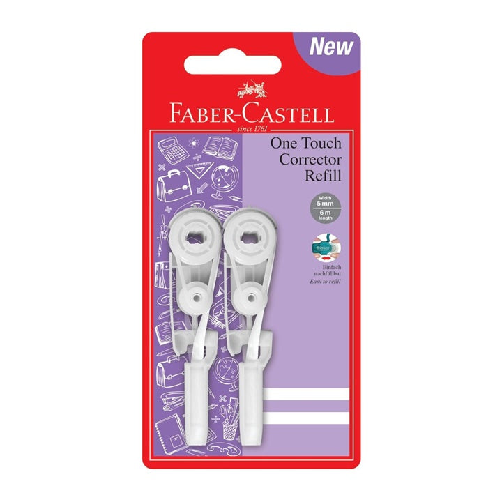 Zamjensko punjenje za Faber-Castell korektor, pakovanje od dva komada za precizno ispravljanje grešaka.