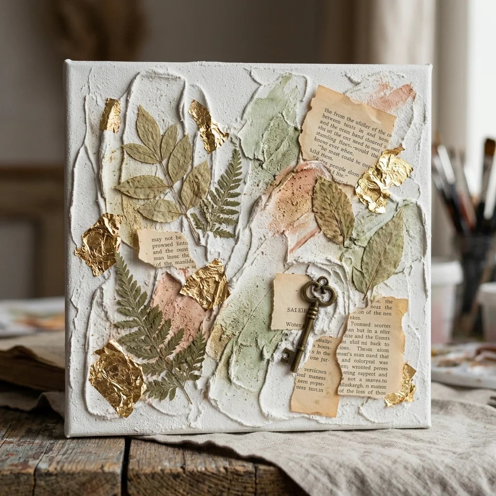 Mixed media kolaž sa ARTMIE 3D pastom
