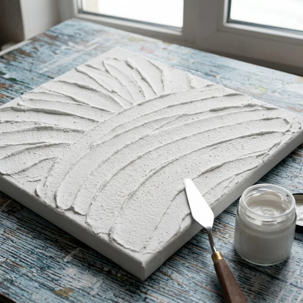 Strukturalna 3D pozadina od ARTMIE paste — gotova podloga za akril